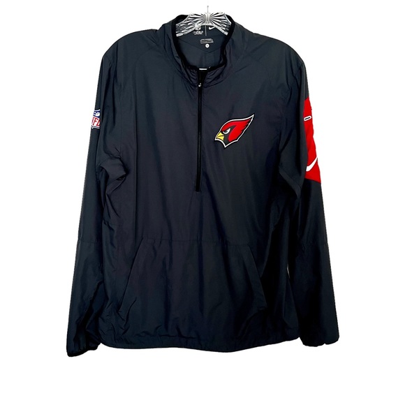 Nike Unisex NFL Arizona Cardinals 1/4 Zip Pullover Windbreaker Jacket Small size - Picture 6 of 14